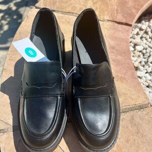 Black Chunky Loafers